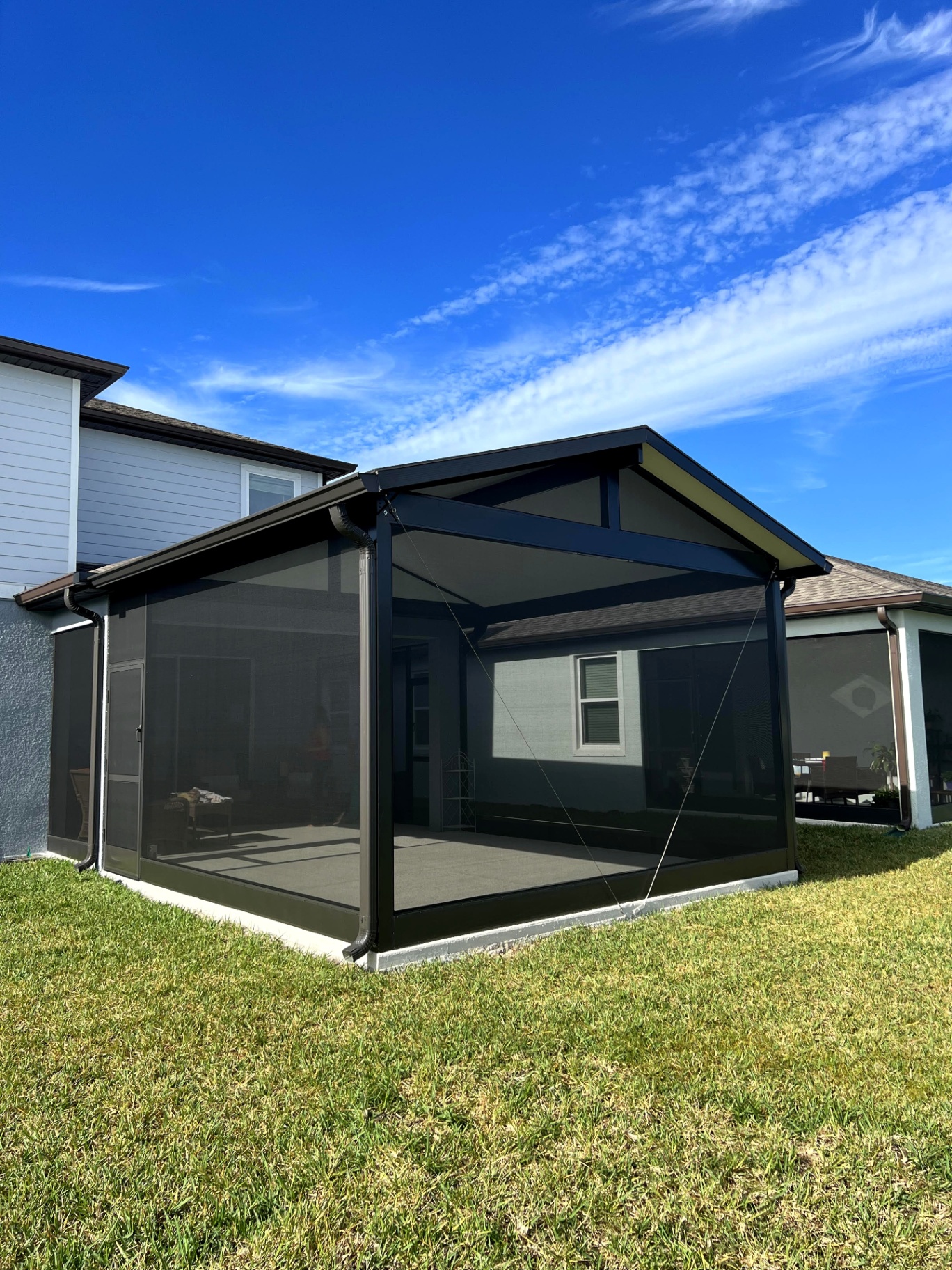 Custom gable screen enclosure — Land O’Lakes, FL